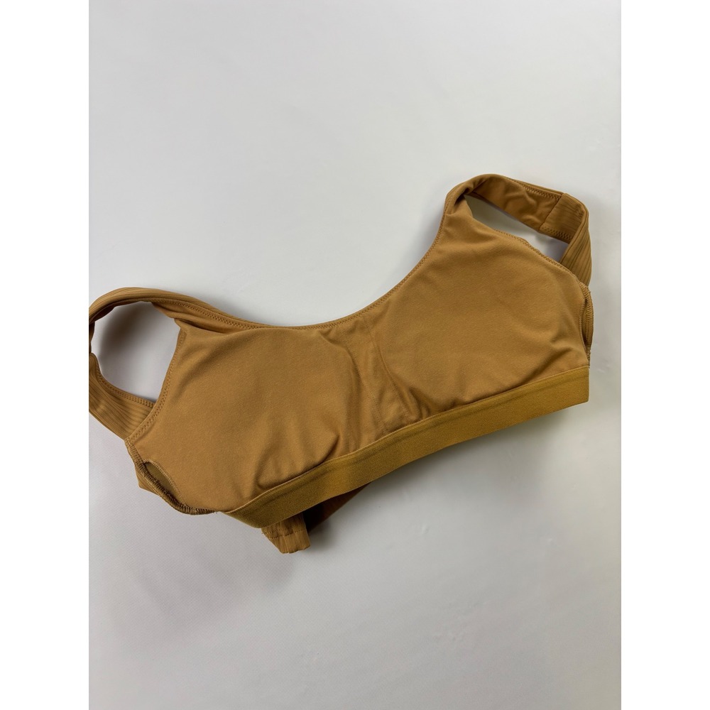 Fabletics Ribbed Tank Top in Mustard Brown - Picture 5 of 8